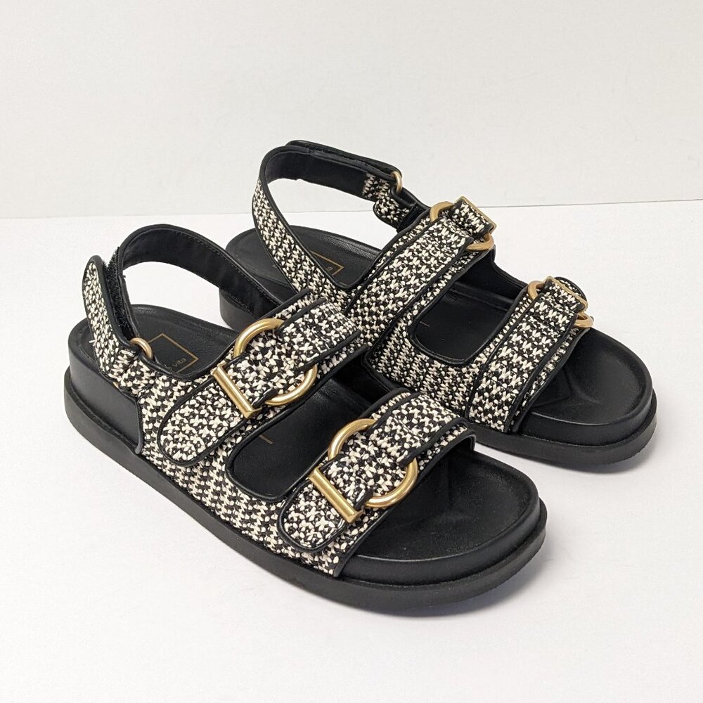 Dolce Vita Black and White Sandals